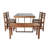 High-Quality Acacia Wood Outdoor Table And Chair Set, Suitable For Patio, Balcony, Backyard-232903464