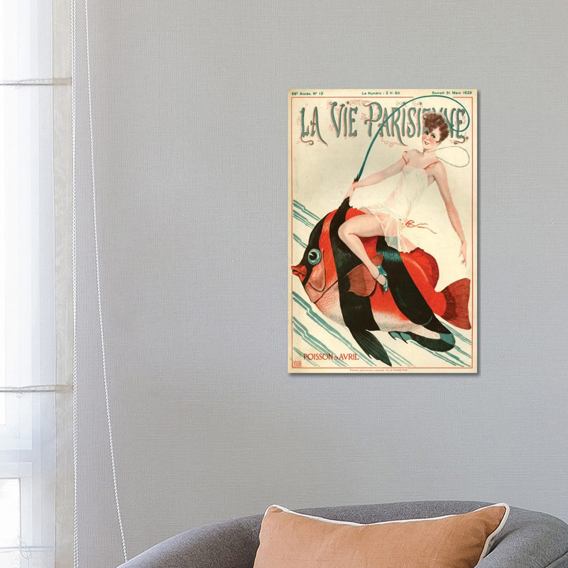 1927 La Vie Parisienne Magazine Cover by Georges Leonnec - Gallery-Wrapped Canvas Giclée on Canvas, Canvas
