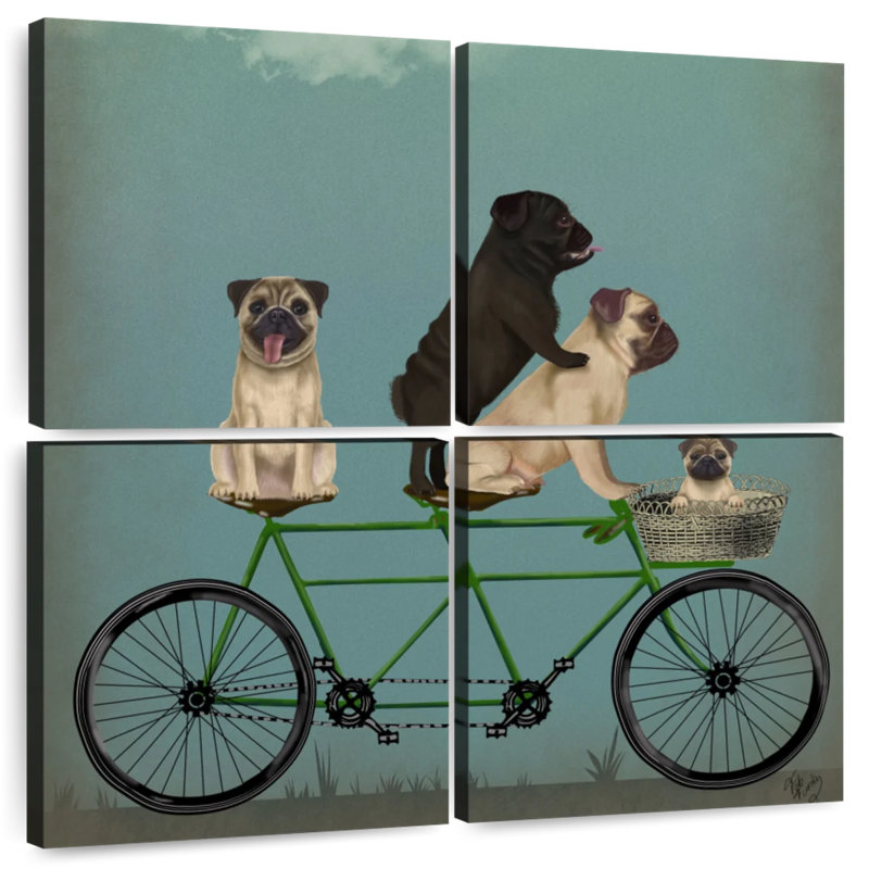 Brampt Pug Tandem, 32" H x 32" W