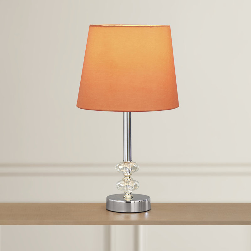 Herendeen Crystal Table Lamp, Orange