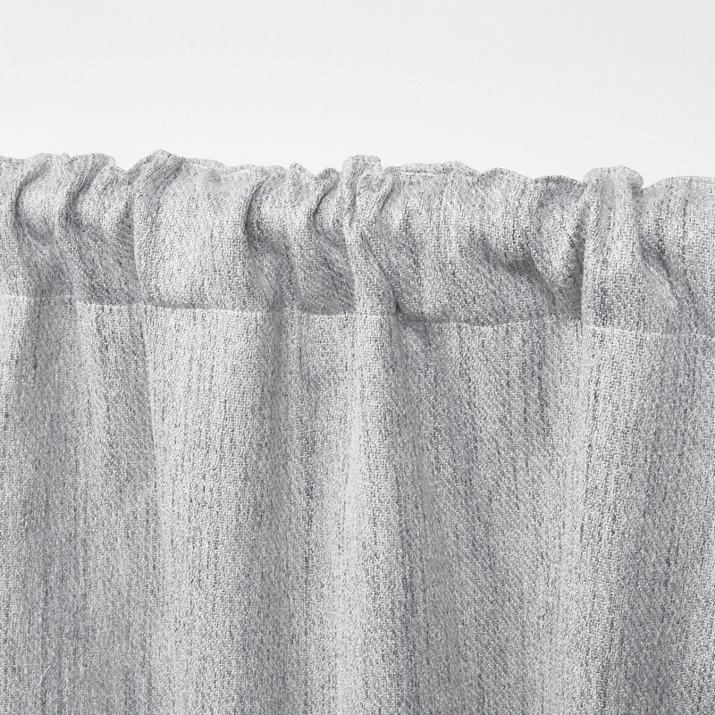 Lauren Ralph Lauren Room Darkening Curtain Single Panel, Silver, 50" x 84"