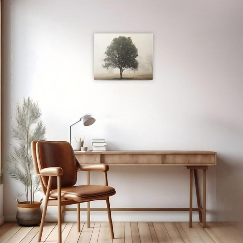 Art mural en toile 24 "x 18" Trees In The Fog