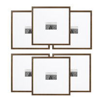 4x6 Picture Frame Set of 4 1.4” Wide Molding & Rustic White Photo Frames  with