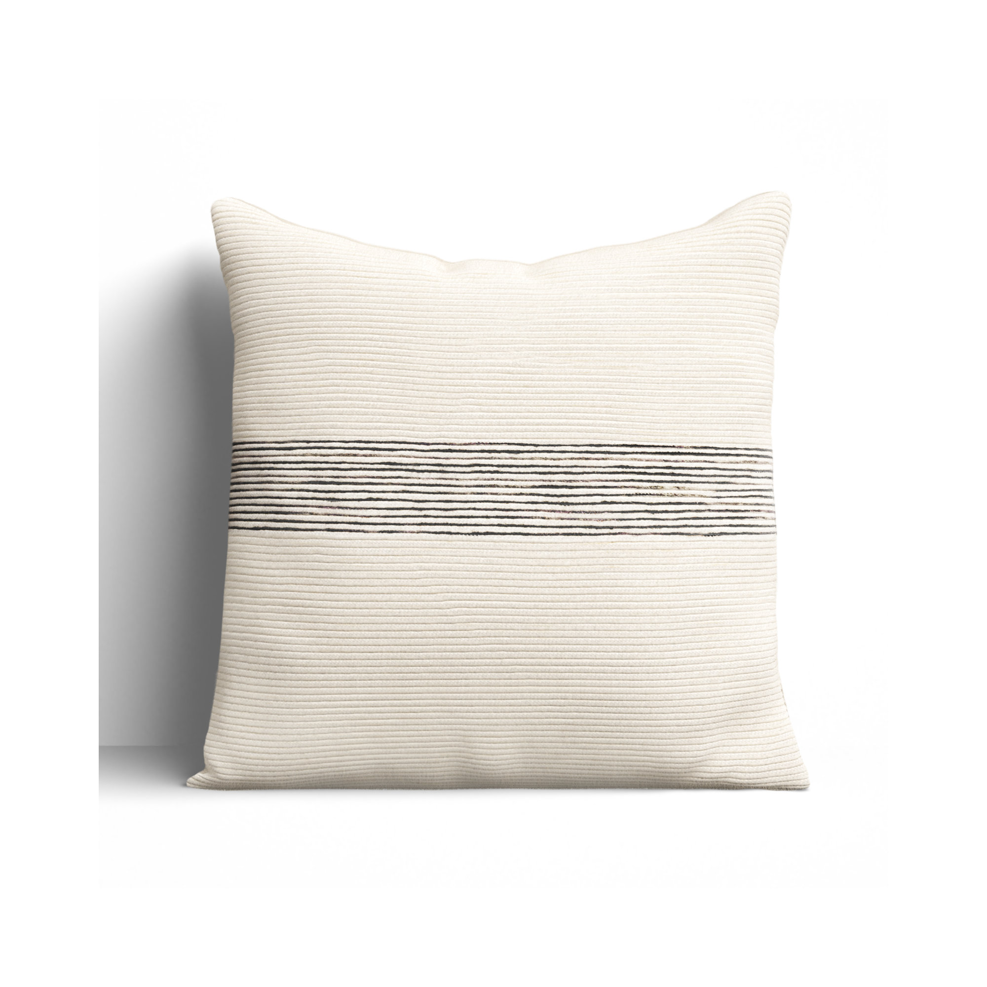 Cason Striped Cotton Throw Pillow, 22" x 22", Pillow Cover Only - No Insert