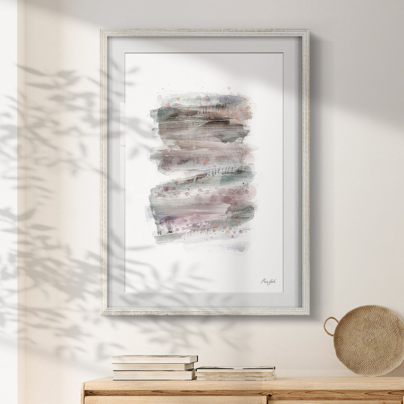 Couches sur couches II - impression encadrée, H 28,5 po x l 20,5 po, Blanc