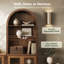 Armoire haute haute arquée, noire-134228286