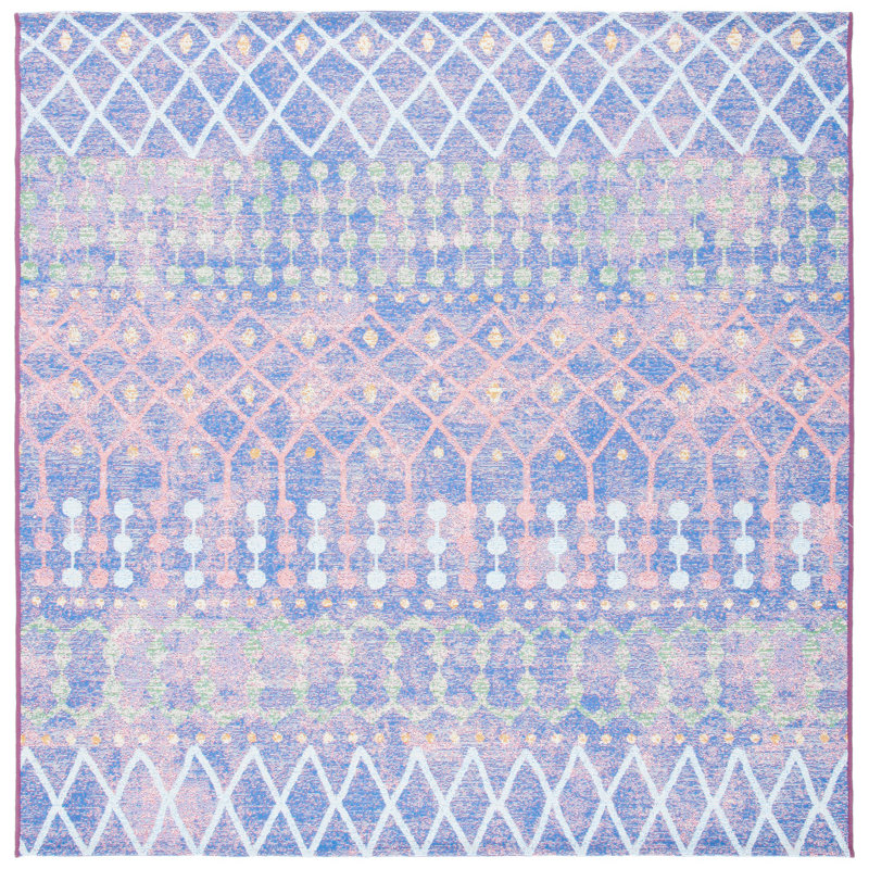 Tapis d'intérieur / extérieur Aurelio Performance Southwestern, Carré 6 pi 7 po