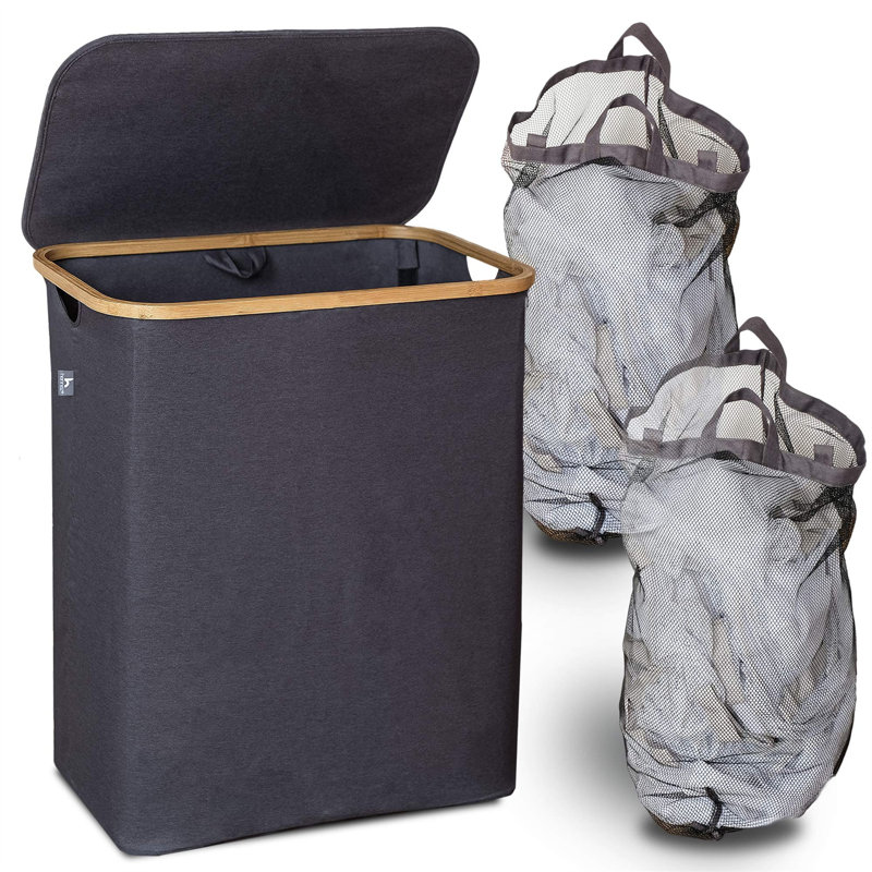 Laundry Sorter with Handles, Grey