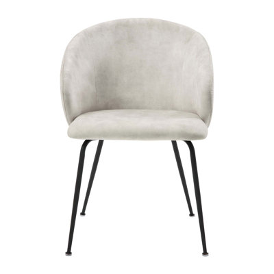 Ensemble de chaises d'appoint en velours 2 pièces