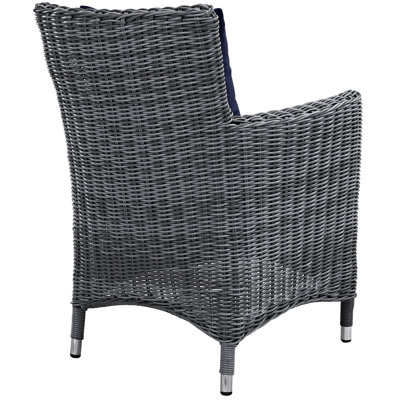 Modway Invite 2 Piece Outdoor Patio Sunbrella Dining Set