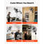 Ventilateur mural, ventilateur suspendu mural de 18 po oscillant, 3 vitesses, longue distance de circulation d'air, angle de rotation réglable, mécanique puissant pour l'industrie, commercial, garage, atelier, gymnase