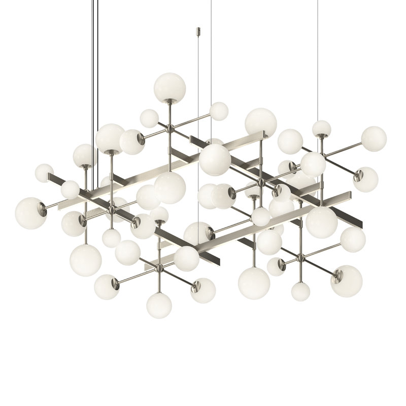 Nebula LED Chandelier, Nickel