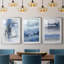 Soft Solace Indigo - Ensemble de 3 reproductions de cadres photo-114015783-114015781