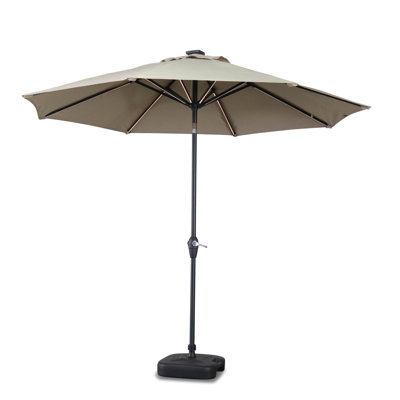 Arnell 290cm Lighted Market Parasol