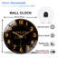 Horloge dorée, chaque étape compte l'art mural - horloge murale moderne en verre 12 po