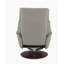Fauteuil d'appoint en cuir fleur Kandoro