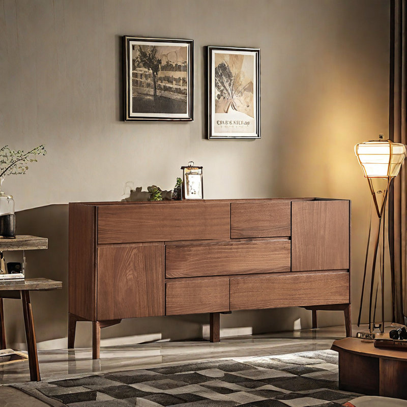Simple And Durable Retro Accent Cabinet
