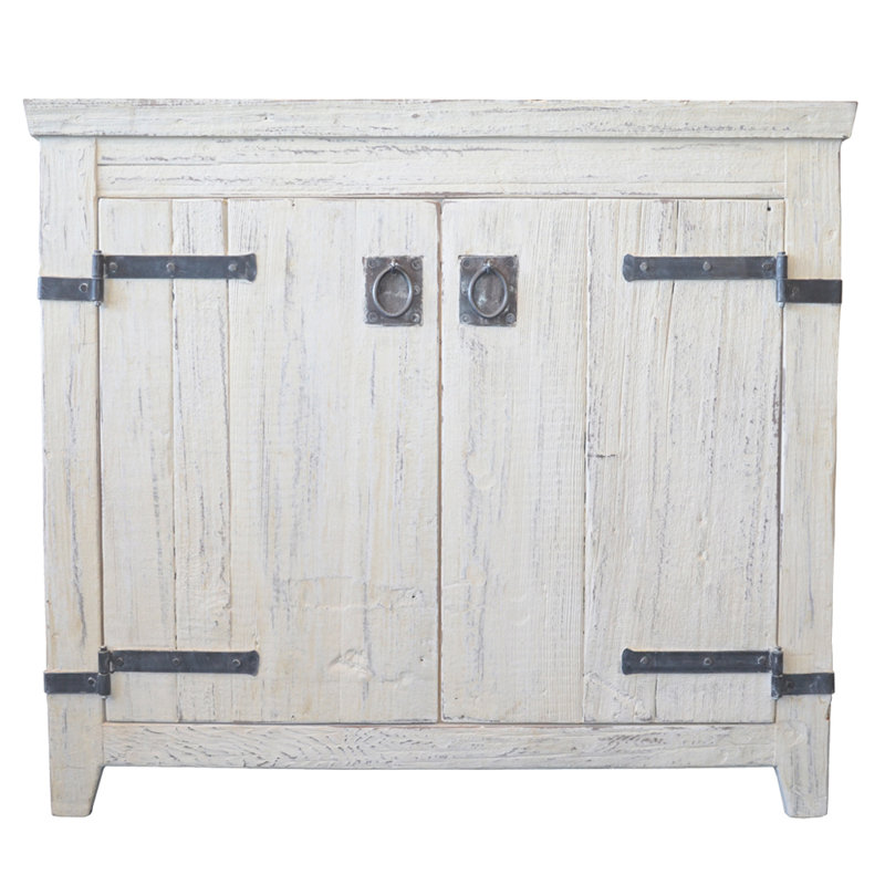 Americana 36" Single Bathroom Vanity Base Only, Whitewash