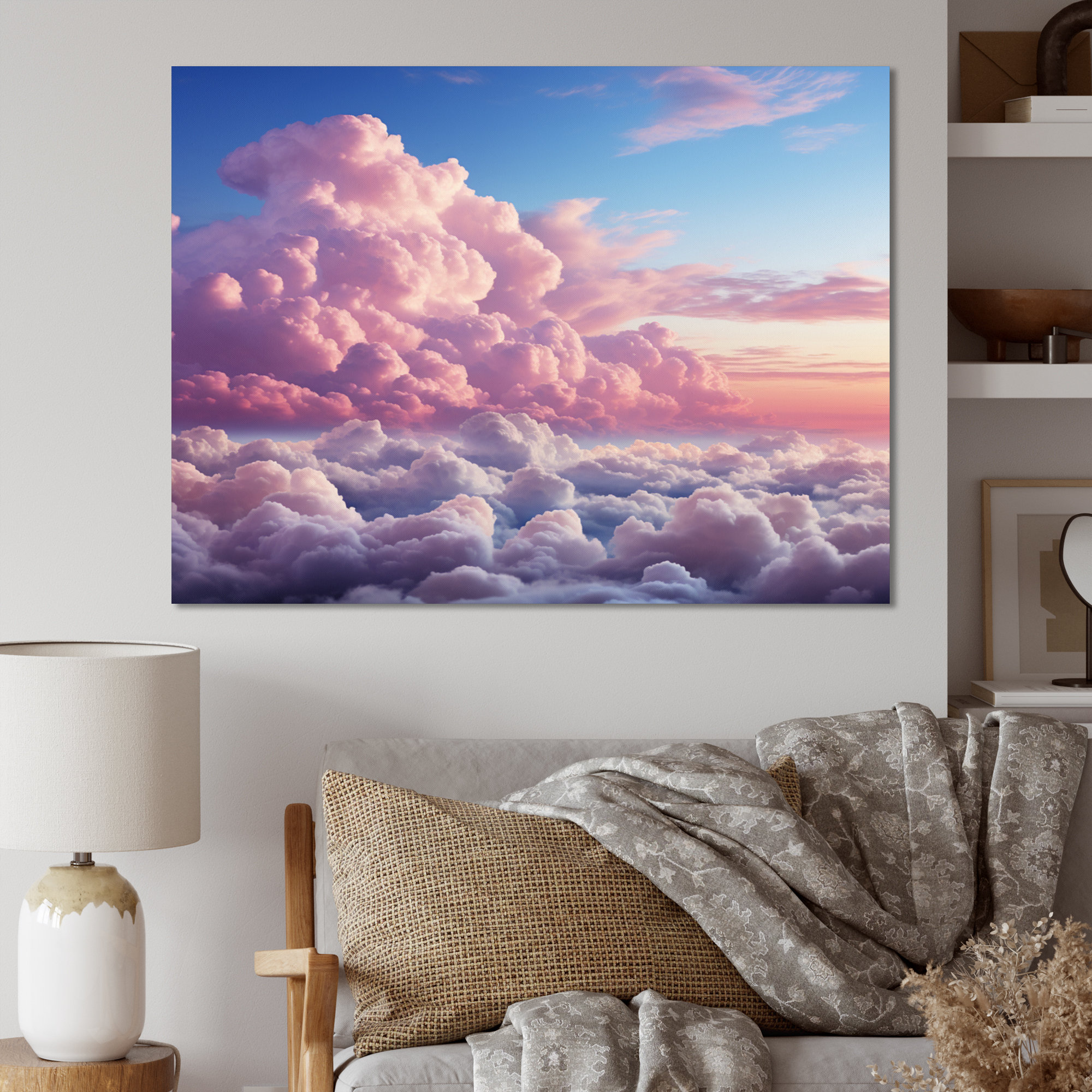 Ebern Designs Candy Sky Transcendent Twilight On Canvas Print | Wayfair
