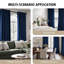 Alsey 100% Velvet Blackout Eyelet Ready Made Curtains & Drapes with matching Tie Backs-189601545-189601541