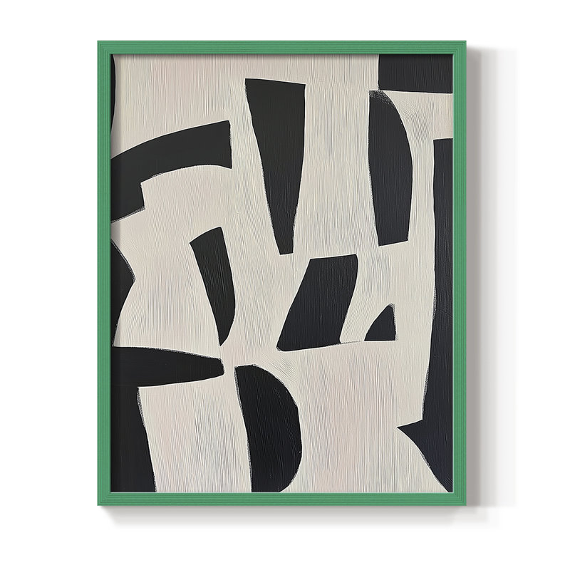 "ABSTRACT Series DCII" par J Paul, H 29 po x l 23 po, Noyer