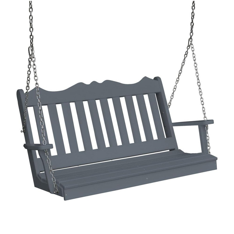 Balancelle 4 pieds en composite York, Gris foncé, 62"