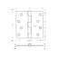 Deltana S44R415A 4" x 4" x 1/4" Radius Hinge, Residential in Antique Nickel Pair-767525148