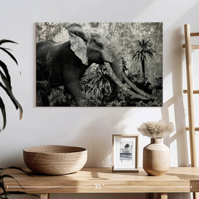 Éléphant safari Brampt Prime, H 16 po x l 24 po