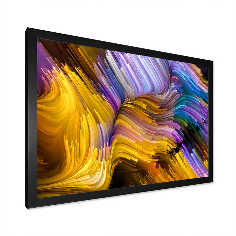 «Color Motion Series Abstract», reproduction de cadre photo sur toile, Cadre photo noir, H 8 po x l 12 po x P 1 po