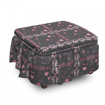 Housse pour repose-pieds love spring