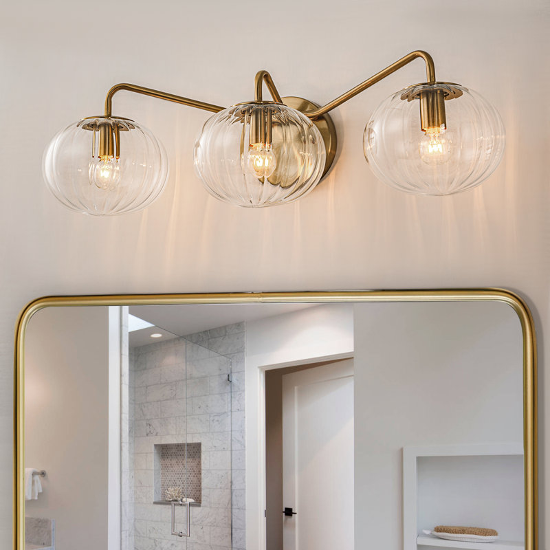 Éclairage pour salle de bain 23 po 3 lumières Modern Glam