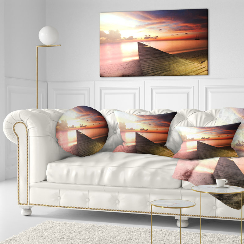 Coussin lombaire boardwalk en bois bridge