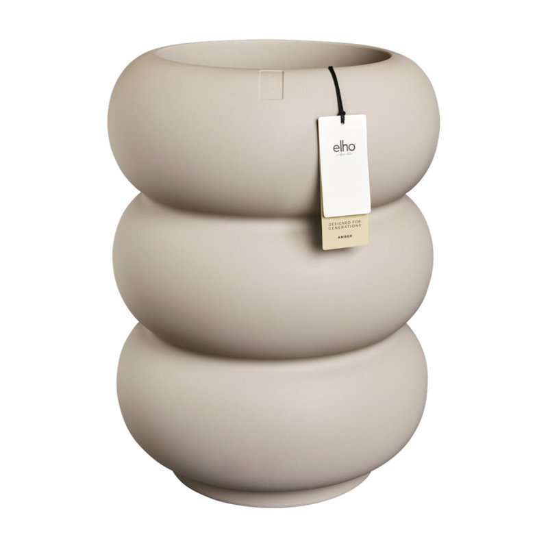 Elho Amber Roll High 43cm, Cream