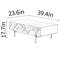Table basse noire sculptée-110476767