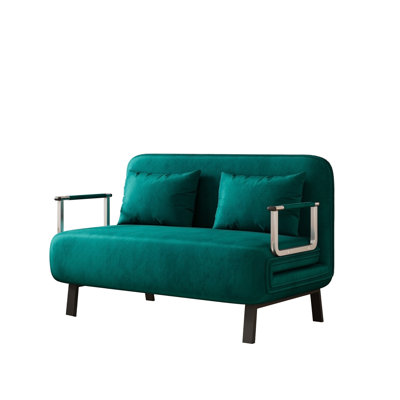 39? Convertible Chair Bed by Everly Quinn