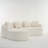 Boneless Chenille Fabric Full Compression Sponge L-Shape Sectional Sofa-1995364423
