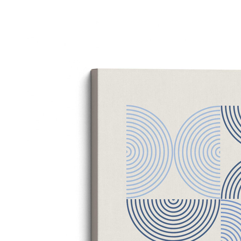 «Blue Bauhaus Composition», affiche I, toile tendue, H 18 po x l 12 po