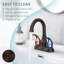 Swivel Dual Handle Faucet: Modern Oil-rubbed Bronze Design For Elegant Bathroom Deck Mounting