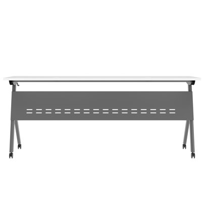 Commercial Nesting Flip Training Table With Steel Frame And Y-Legs