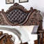 Lit traditionnel luxueux cerisier brun-878235396