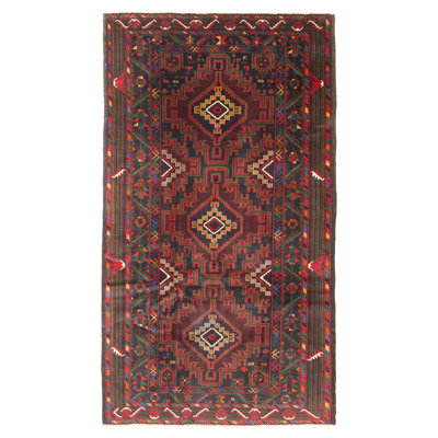 Teimani Dark Brown Rug 3'8" x 6'8"