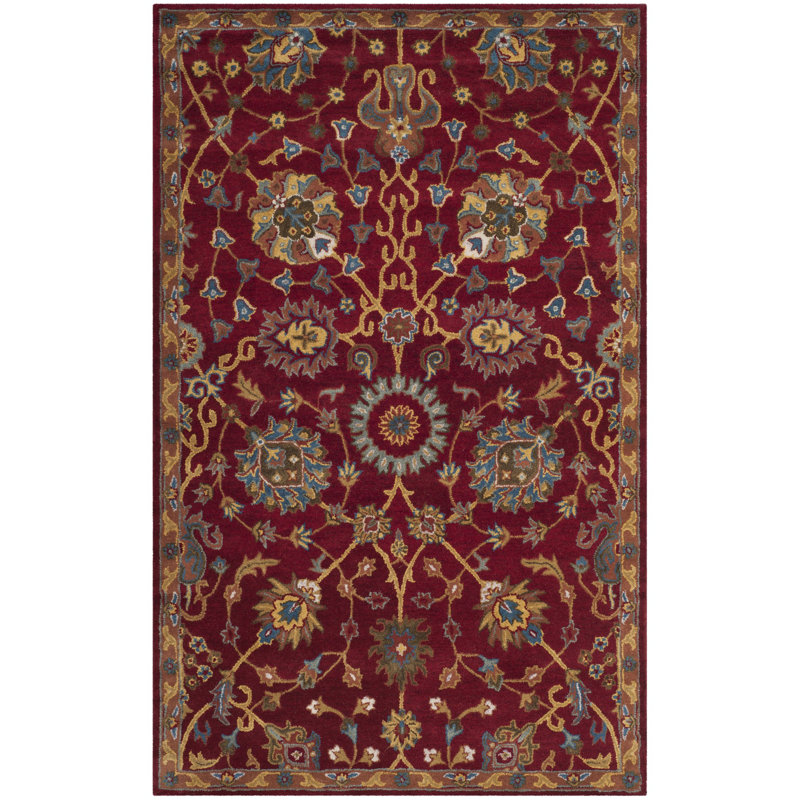 Rodney Hand Tufted Wool Oriental Rug, Rectangle 6' x 9'