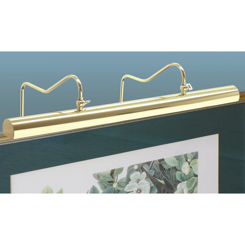 Hyde Park Wall Mounted Picture Light, Polished Brass