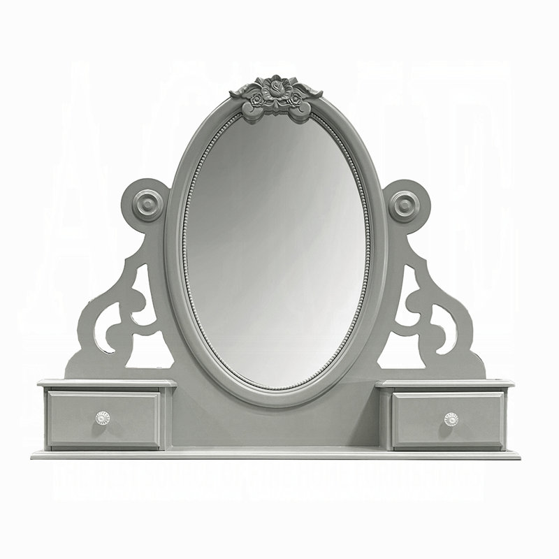 Miroir Flora avec bijoux, Gris