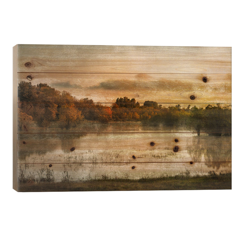«Spring Wetlands» par Don Schwartz - reproduction de photo sur toile tendue, H 18 po x l 26 po x P 1,5 po, Bois, Pas de tapis
