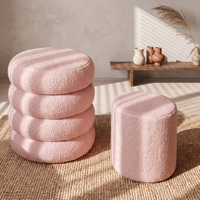 Ensemble de 2 repose-pieds l 16,5 po avec rangement caché, tabouret de coiffeuse avec couvercle amovible, repose-pieds et repose-pieds décoratif, ensemble de 2