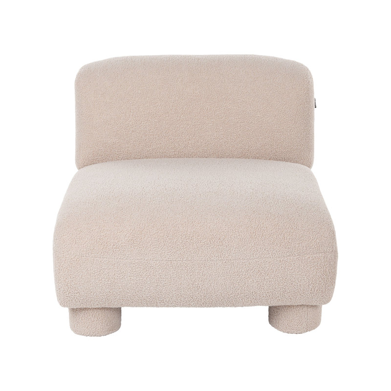 1-Seat Section Ceonna Off-White Boucle, Beige Boucle, Beige