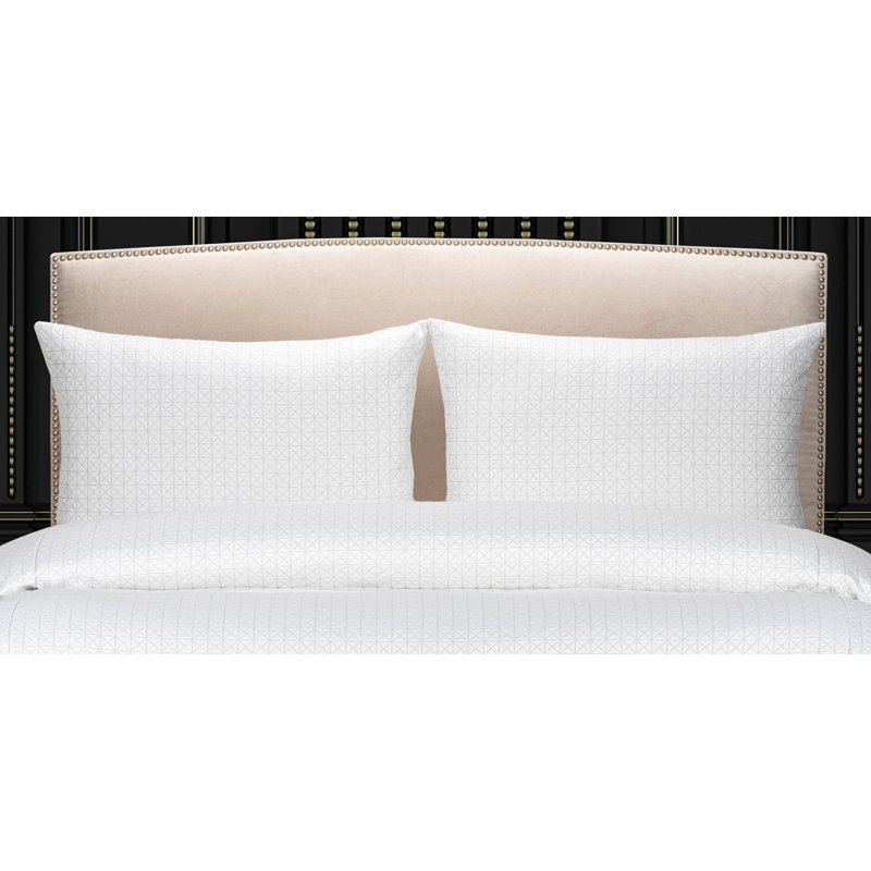 Manuscript Bed Sham, King, Silver