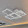 Radium 28-in Integrated LED Rectangular ETL Certified Semi Flush Ceiling Light