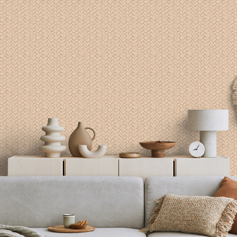 Papier peint imitation beige naturel, null